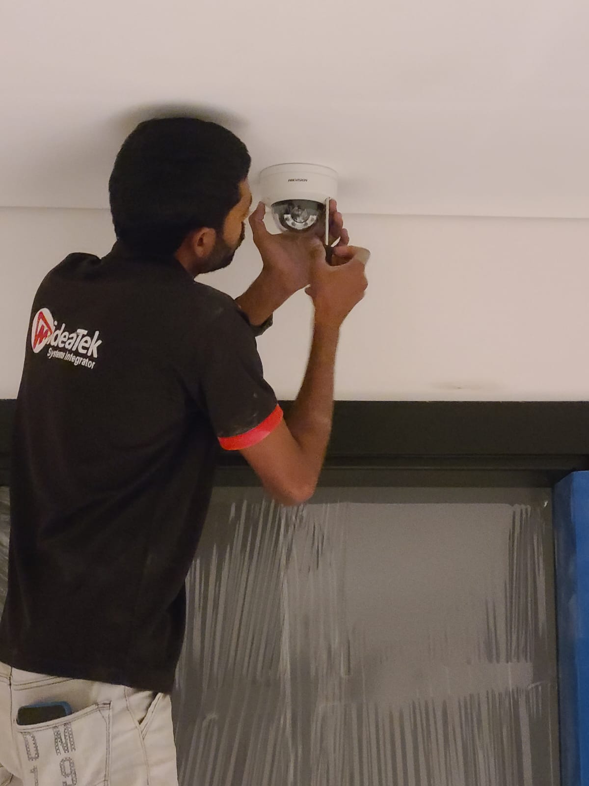 Hikvision dome camera installation Dubai