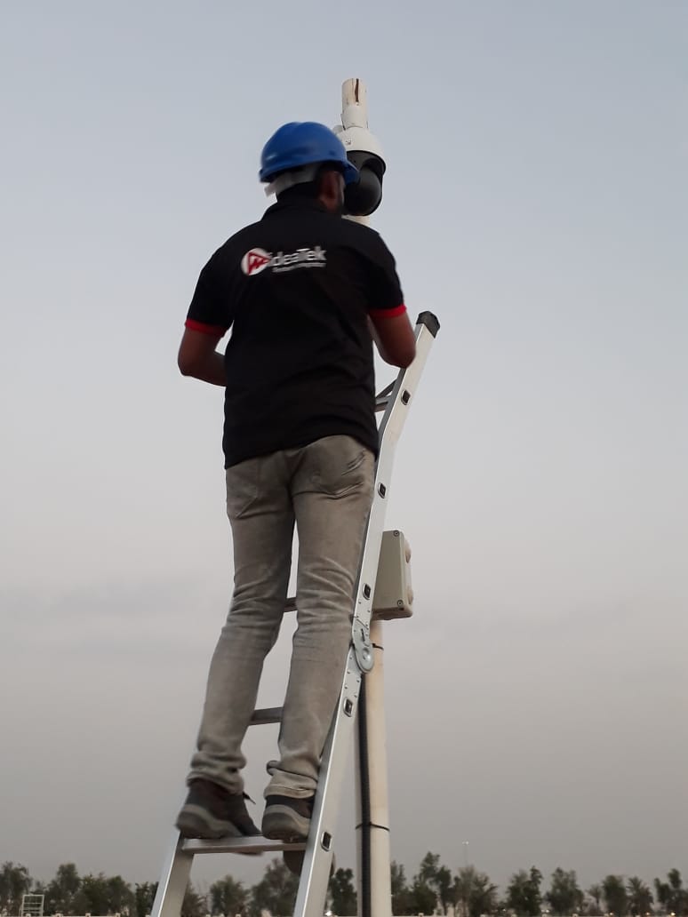 PTZ camera outdoor installation UAE